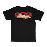 a black t - shirt with the word pgc on it